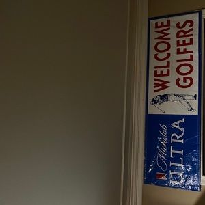 Vintage Michelob ultra Welcome Golfers sign